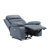 Hancock Gray Power Reclining Chair - Ornate Home