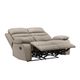 Hancock Latte Double Reclining Loveseat - Ornate Home