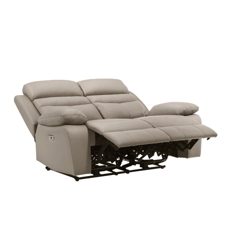 Hancock Latte Power Double Reclining Loveseat - Ornate Home