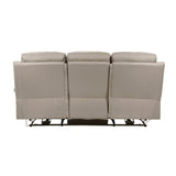 Hancock Latte Power Double Reclining Sofa - Ornate Home