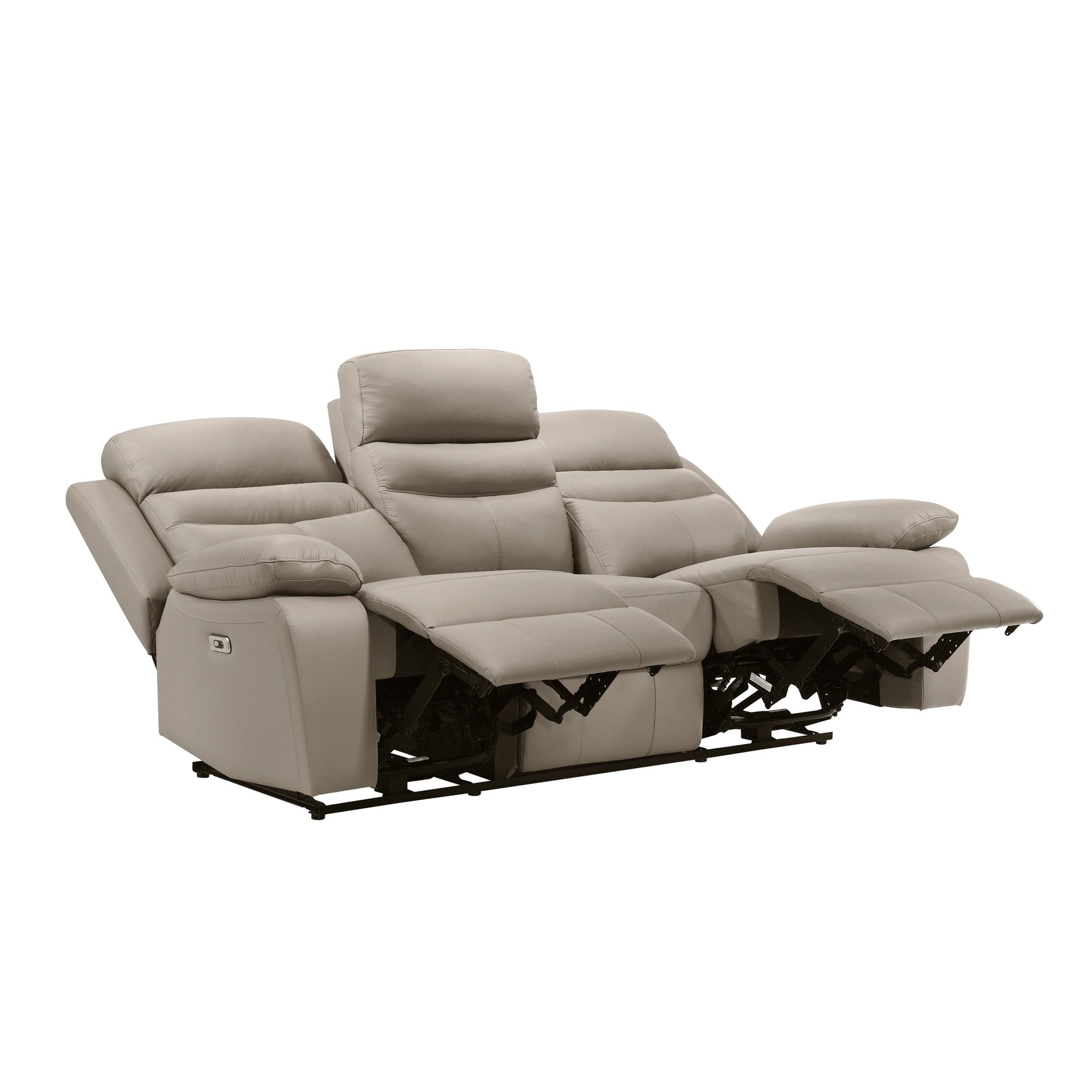 Hancock Latte Power Double Reclining Sofa - Ornate Home
