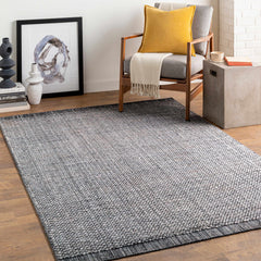 Hand Loomed Light Gray Area Rug - Clearance - Ornate Home
