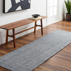 Hand Loomed Light Gray Area Rug - Clearance - Ornate Home
