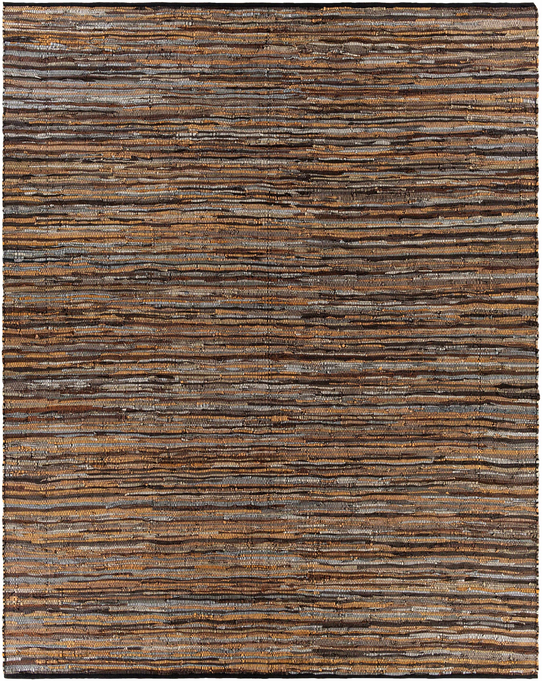 Hand Woven Leather Rag Rug - Clearance - Ornate Home