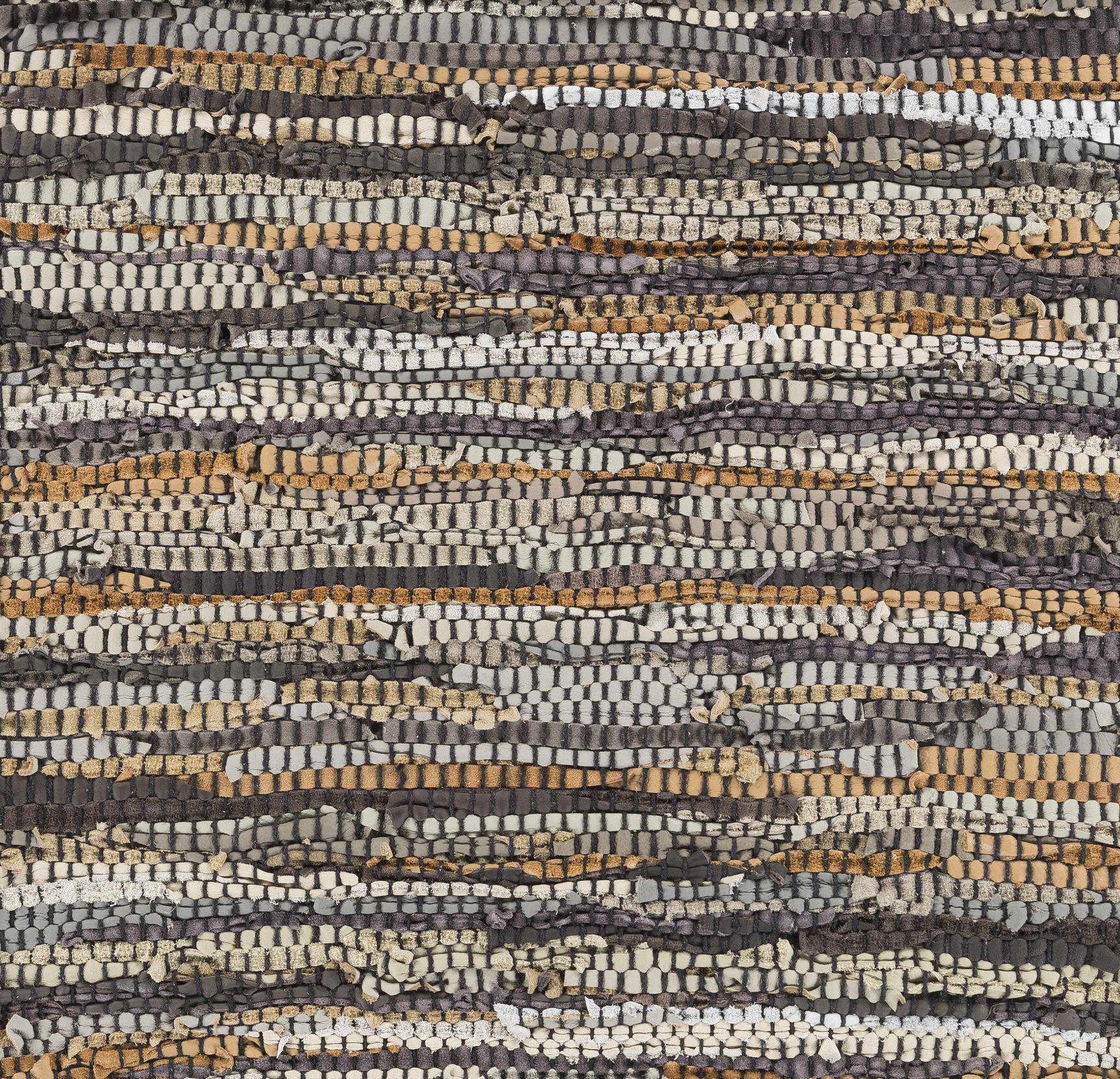 Hand Woven Leather Rag Rug - Clearance - Ornate Home