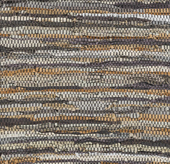 Hand Woven Leather Rag Rug - Clearance - Ornate Home