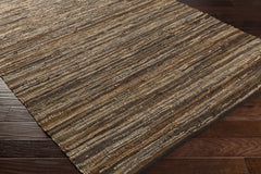 Hand Woven Leather Rag Rug - Clearance - Ornate Home