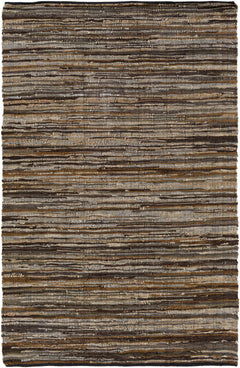 Hand Woven Leather Rag Rug - Clearance - Ornate Home
