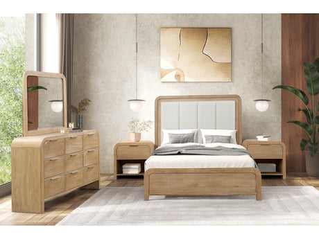 Handforth Natural Queen 5 Piece Bedroom Set w/2 Nightstands - Ornate Home