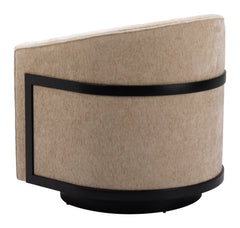 Hanko Golden Beige Swivel Chair - Ornate Home