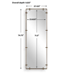 Hann Bronze Full Length Mirror - Ornate Home