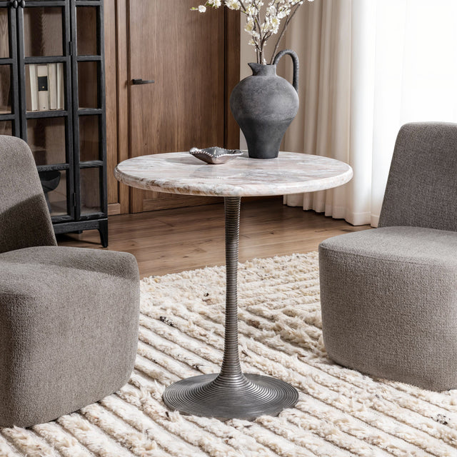 Hannabelle Blushed Moon 30" Round Dining Table