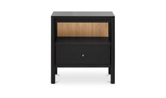 Hannah Black Nightstand - Ornate Home