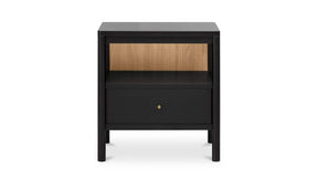 Hannah Black Nightstand - Ornate Home
