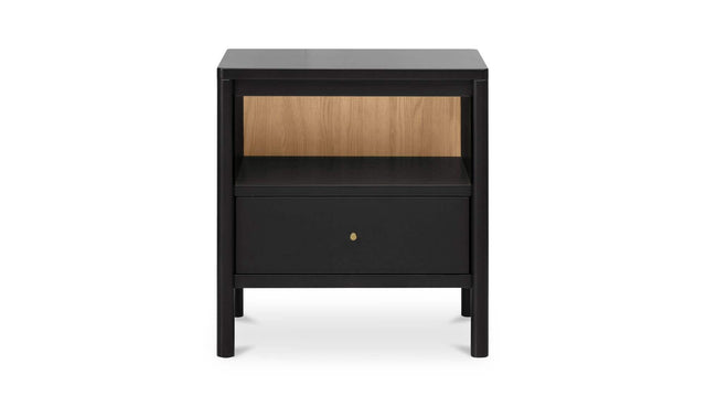 Hannah Black Nightstand - Ornate Home