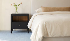 Hannah Black Nightstand - Ornate Home