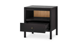 Hannah Black Nightstand - Ornate Home