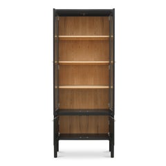 Hannah Black Tall Cabinet - Ornate Home