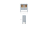 Hannah Blue Small Cabinet - Ornate Home
