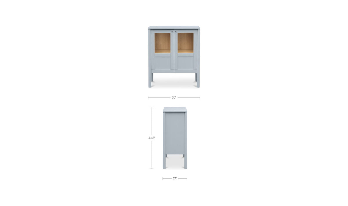 Hannah Blue Small Cabinet - Ornate Home