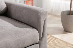 Hannah Gray 35"W Woven Fabric Convertible Sleeper Chair - Ornate Home