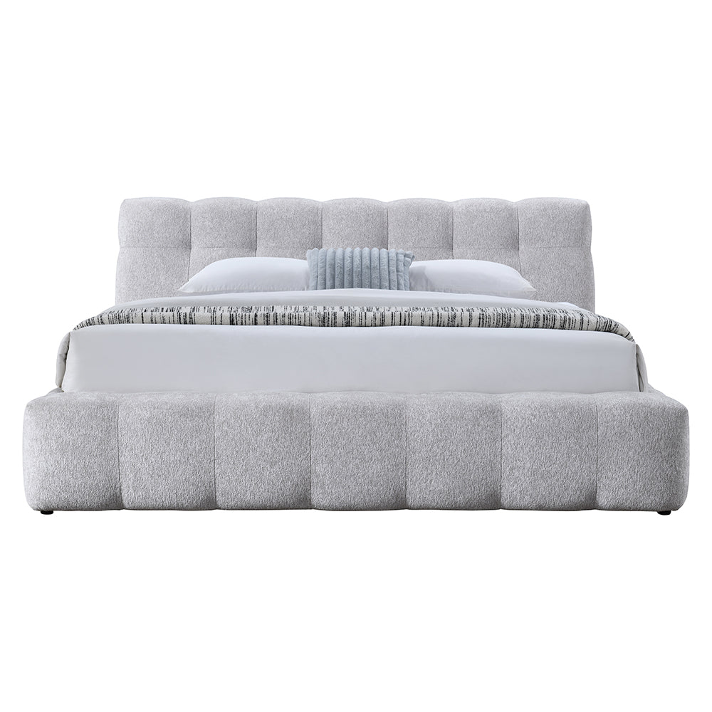 Hannah Gray Eastern King Bed - Ornate Home
