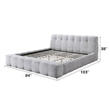 Hannah Gray Eastern King Bed - Ornate Home