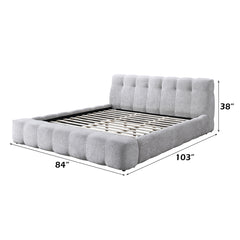 Hannah Gray Eastern King Bed - Ornate Home