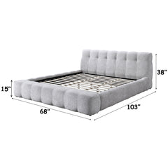 Hannah Gray Queen Bed - Ornate Home