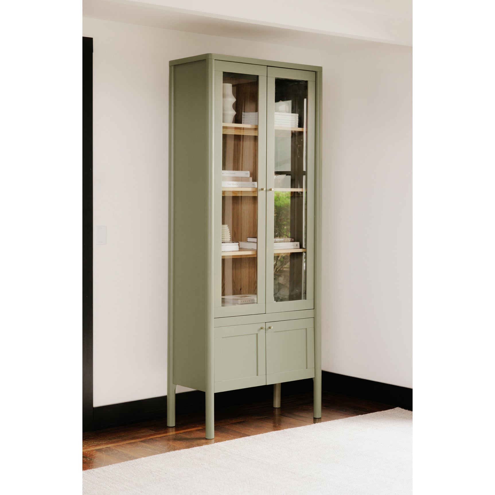 Hannah Green Tall Cabinet - Ornate Home