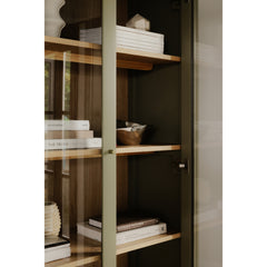 Hannah Green Tall Cabinet - Ornate Home