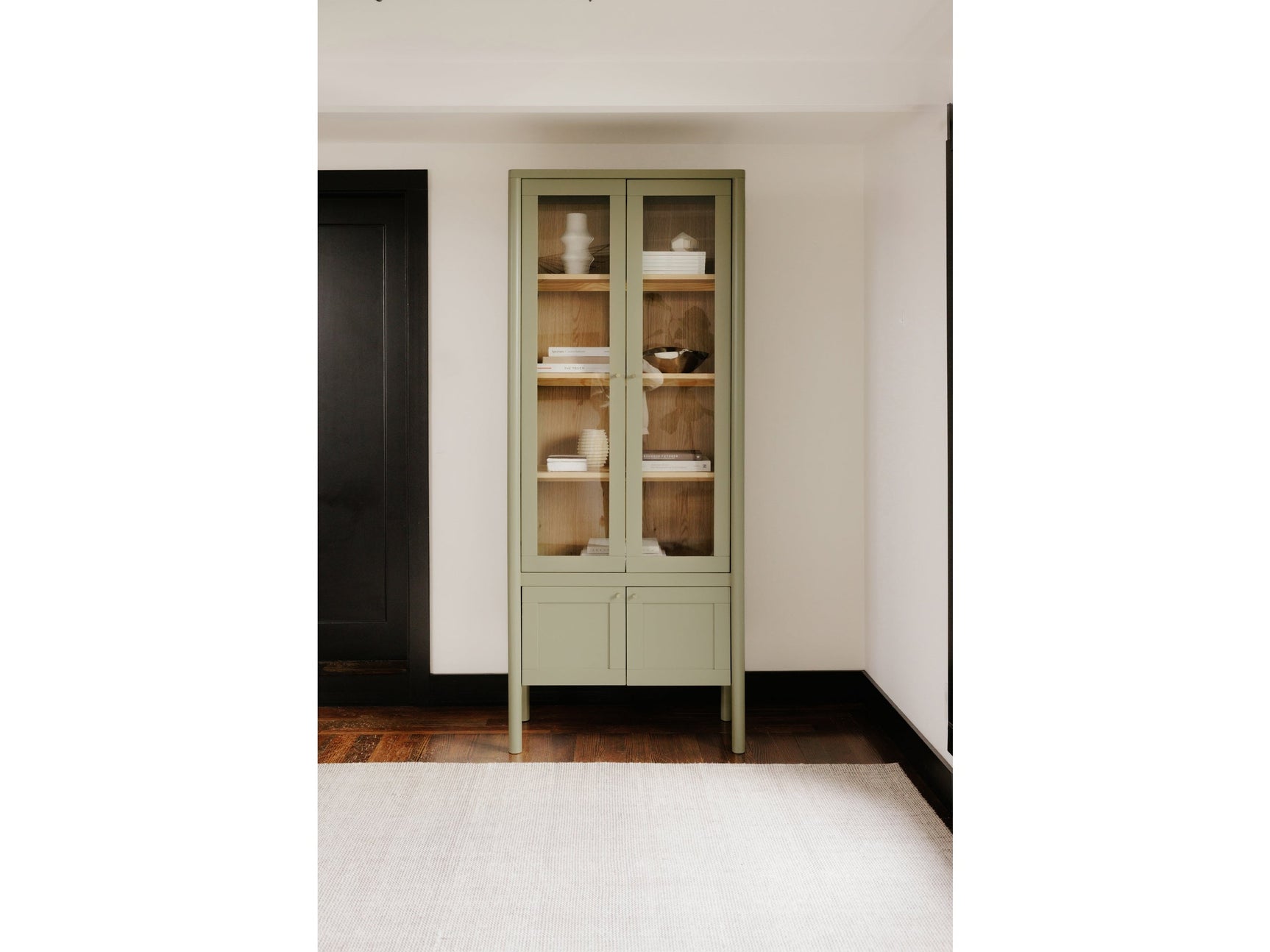 Hannah Green Tall Cabinet - Ornate Home