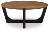 Hanneforth Brown/Black Coffee Table (Online Special Price) - Ornate Home