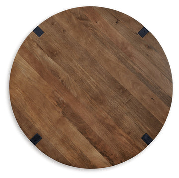 Hanneforth Brown/Black Coffee Table - Ornate Home