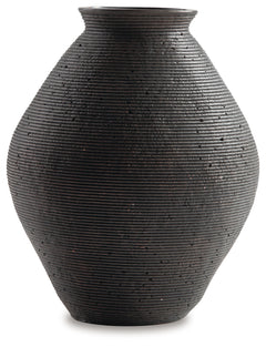Hannela Antique Brown Vase (12"H) - Ornate Home