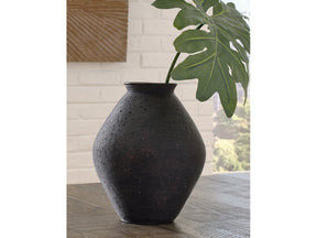 Hannela Antique Brown Vase (12"H) - Ornate Home