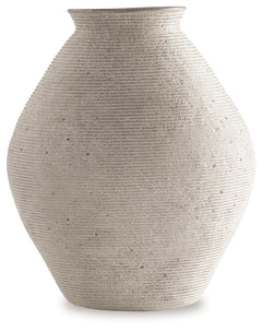 Hannela Antique Tan Vase (12" H) - Ornate Home