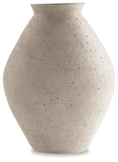 Hannela Antique Tan Vase (17"H) - Ornate Home