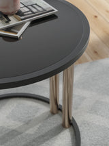 Hannerly Black/Gold Occasional Table Set (Set of 3) (Online Special Price) - Ornate Home