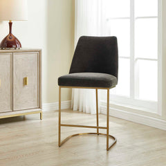Hanni Charcoal Counter Stool - Ornate Home