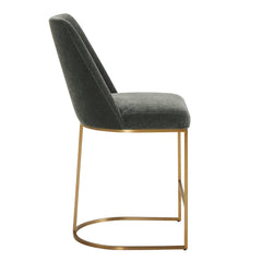 Hanni Charcoal Counter Stool - Ornate Home