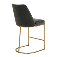 Hanni Charcoal Counter Stool - Ornate Home