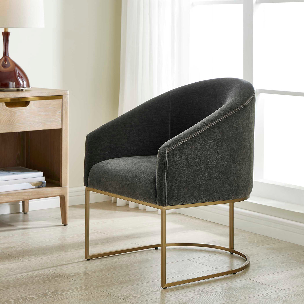 Hanni Charcoal Dining Chair - Ornate Home