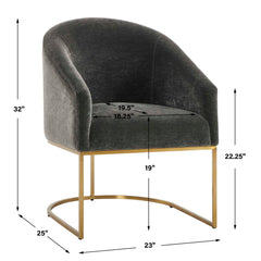 Hanni Charcoal Dining Chair - Ornate Home