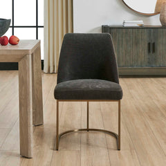 Hanni Gray Upholstered Dining Chair - Ornate Home