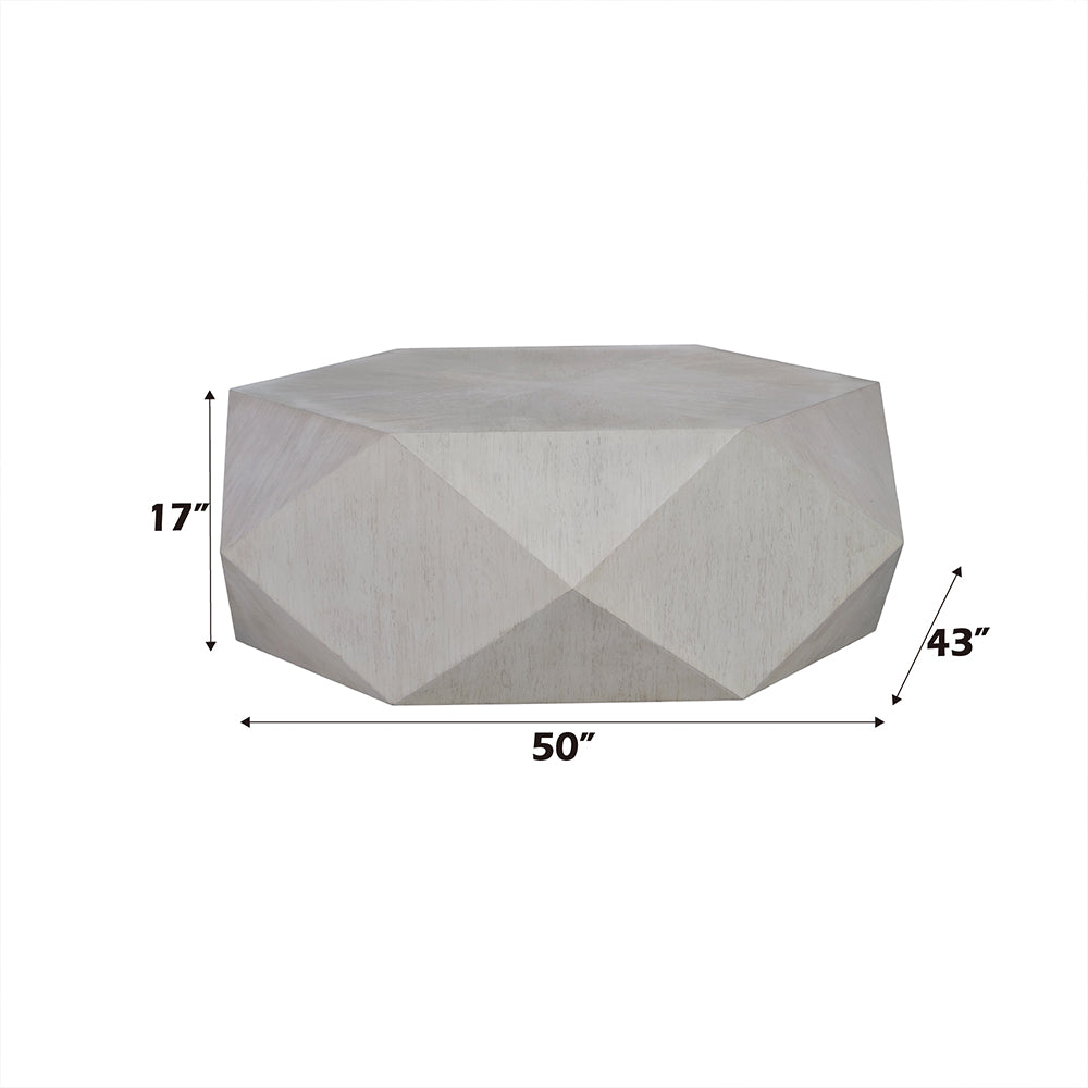 Hanniel Antique White Coffee Table - Ornate Home