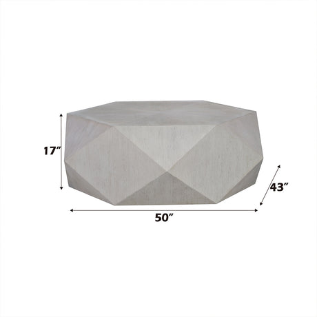 Hanniel Antique White Coffee Table - Ornate Home