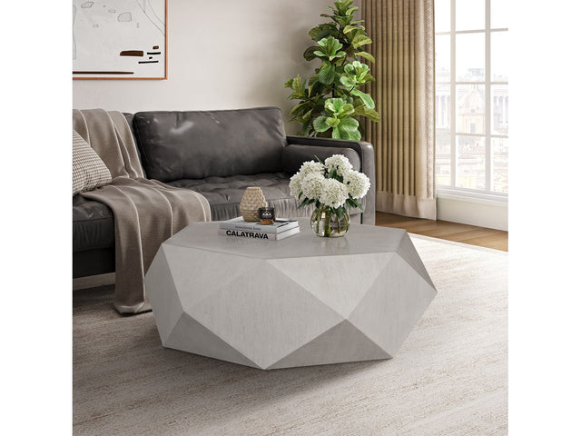 Hanniel Antique White Coffee Table - Ornate Home