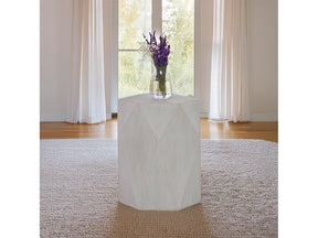 Hanniel Antique White End Table - Ornate Home