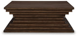 Hannodream Warm Brown Square Cocktail Table (Online Special Price) - Ornate Home